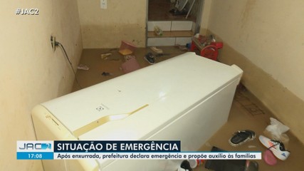 Após enxurrada, prefeitura declara emergência e propõe auxílio às famílias