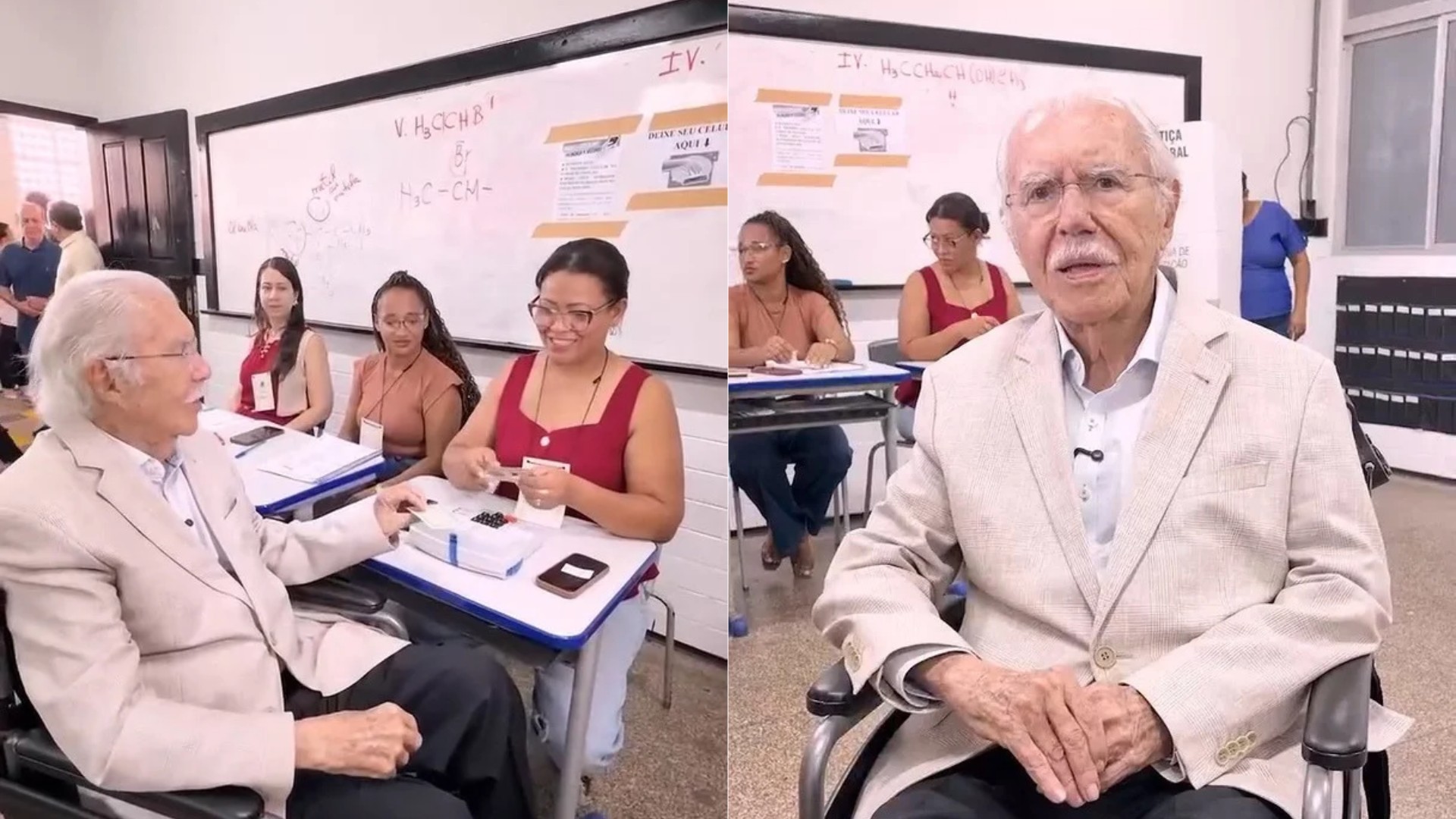 Sarney vota no 2º turno das eleições em São Luís, oito dias após receber alta hospitalar depois de cirurgia abdominal