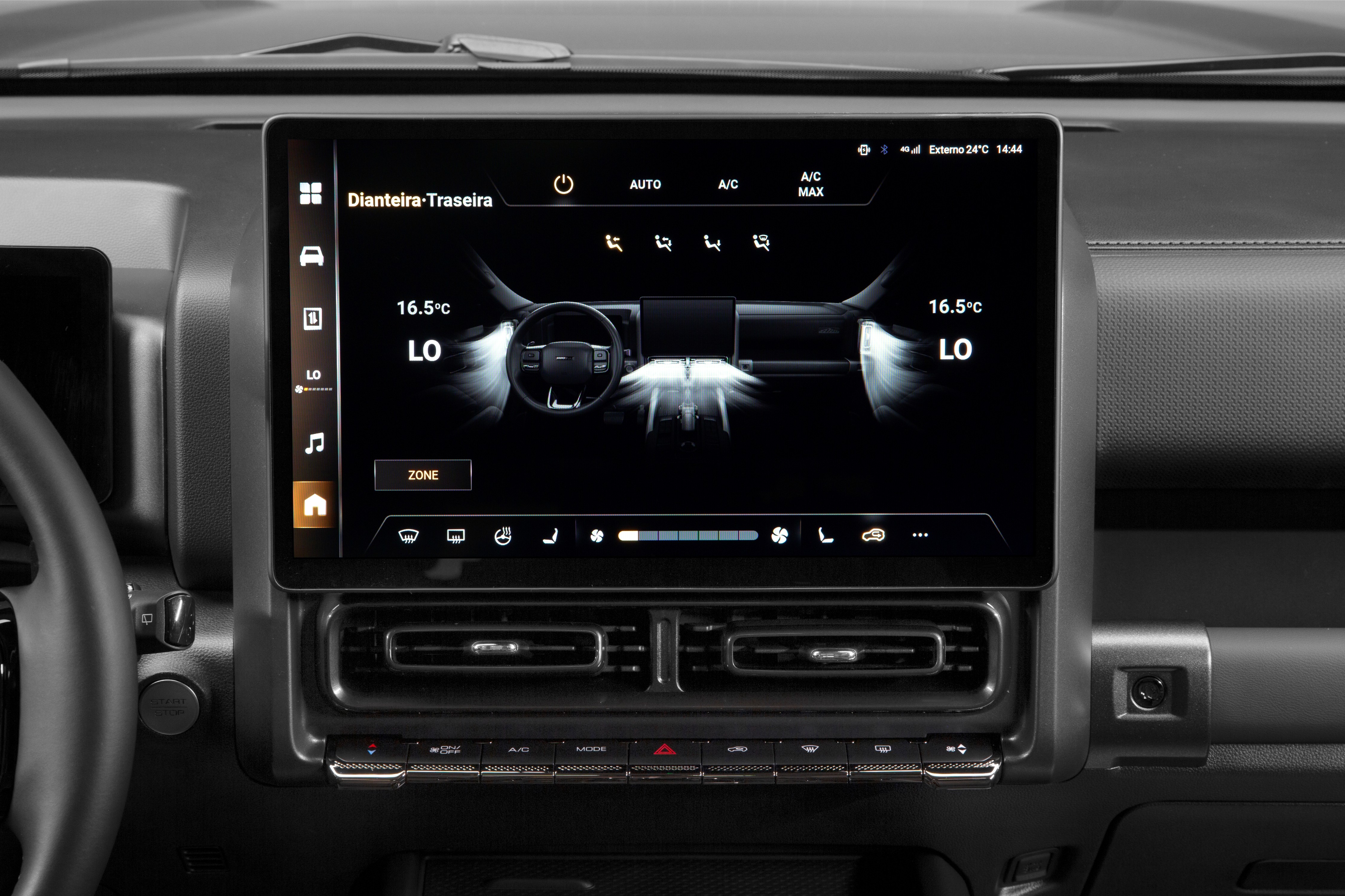 Tela de multimídia do GWM Haval H9 Exclusive — Foto: Divulgação / GWM