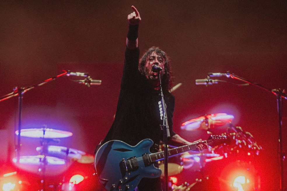 Foo Fighters se apresenta no The Town 2023 — Foto: Luiz Gabriel Franco/g1