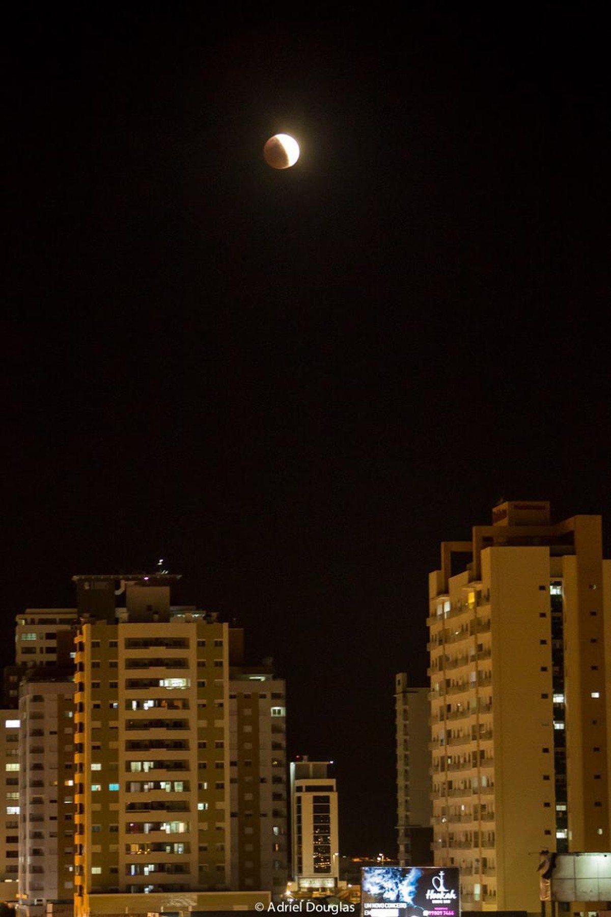 Eclipse parcial da Lua é visto em SC; FOTOS Santa Catarina G1