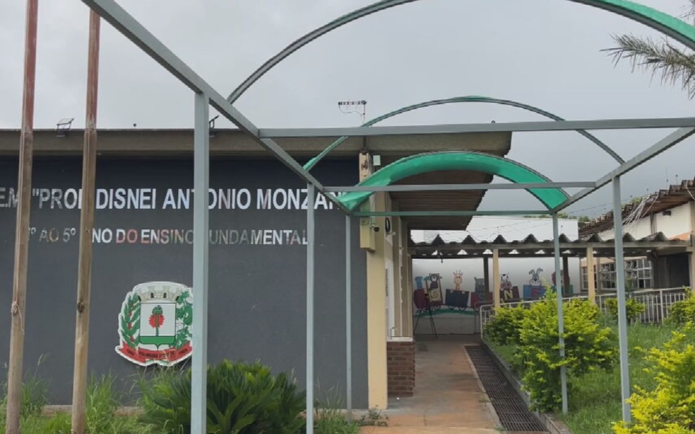 Estudantes de Palmeira d&rsquo;Oeste (SP) est&atilde;o h&aacute; duas semanas sem aulas ap&oacute;s danos causados por chuva de granizo &mdash; Foto: TV TEM/Reprodu&ccedil;&atilde;o
