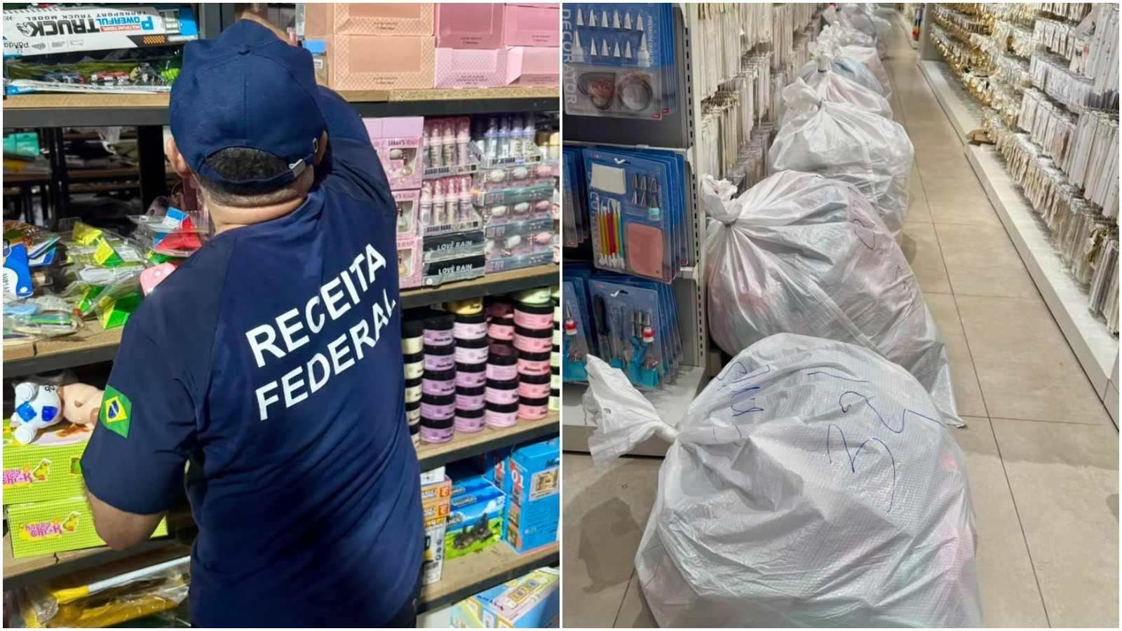Receita Federal apreende cerca de R$ 2 milhões em produtos com indícios de irregularidades no Centro de Fortaleza