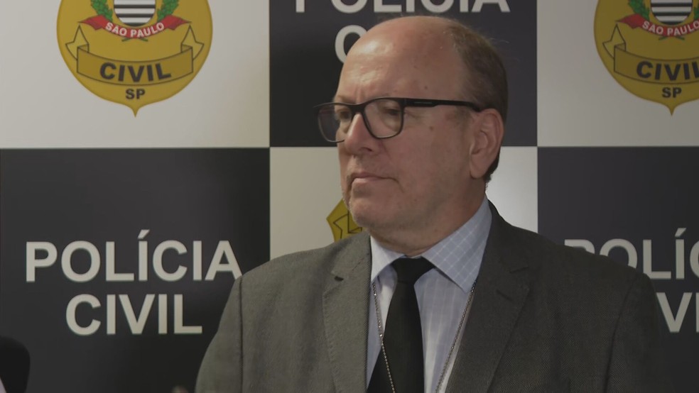 Delegado Walter Sérgio de Abreu, da 8ª Cerco da Polícia Civil — Foto: Reprodução/TV Globo