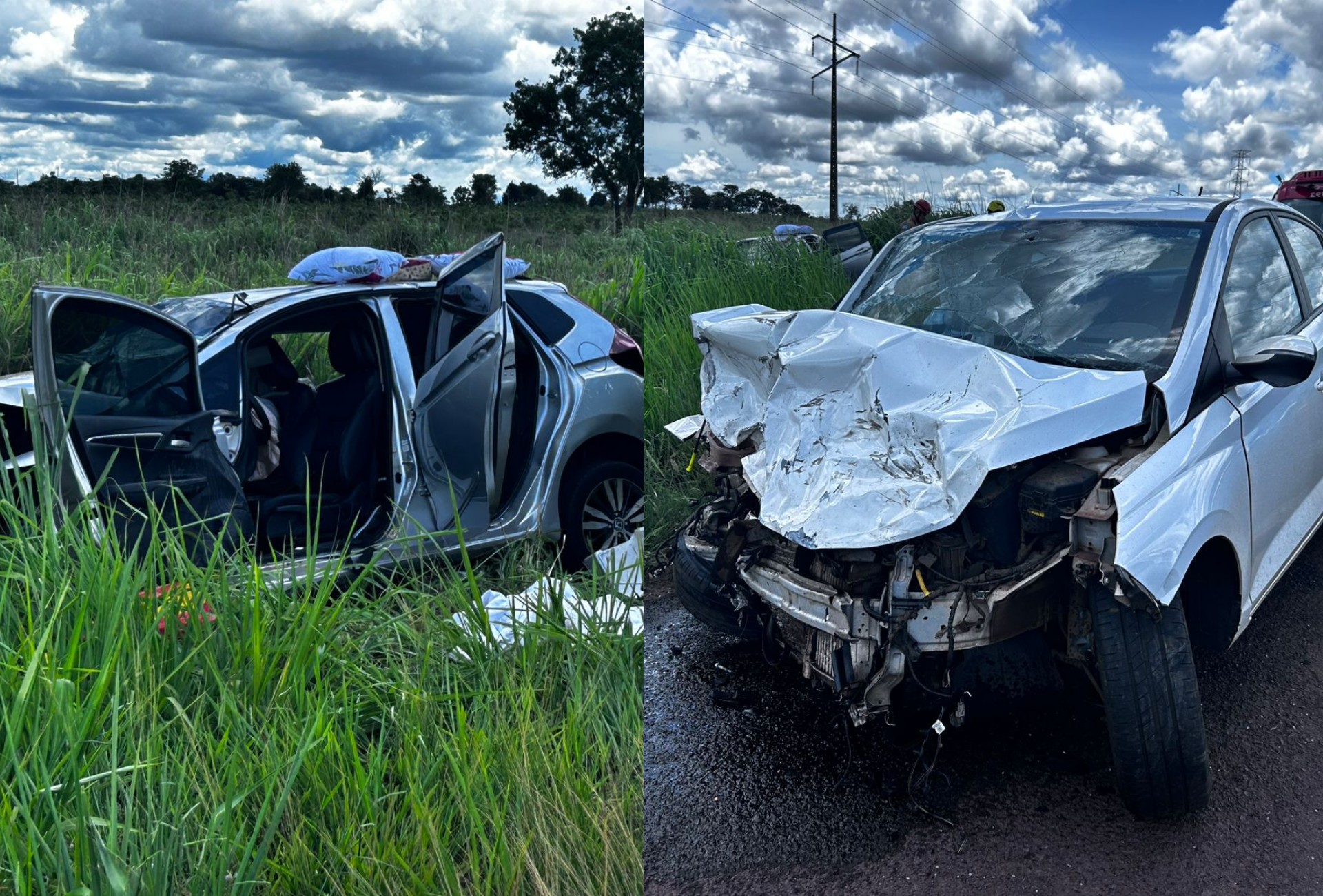 Batida entre dois carros na BR-262 mata duas pessoas da mesma família em Campo Grande