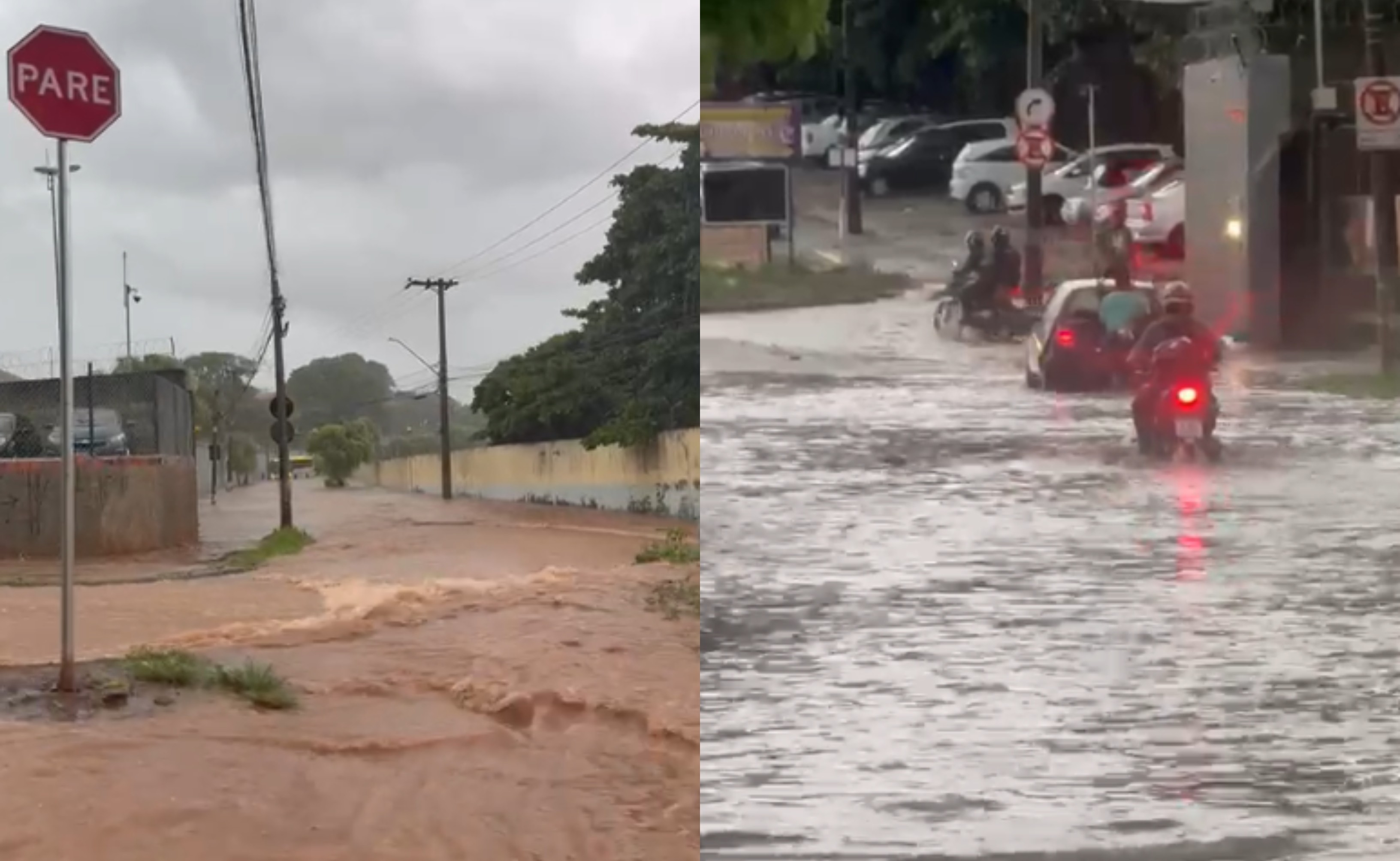 Chuva forte provoca alagamentos e Defesa Civil emite alerta no interior de SP