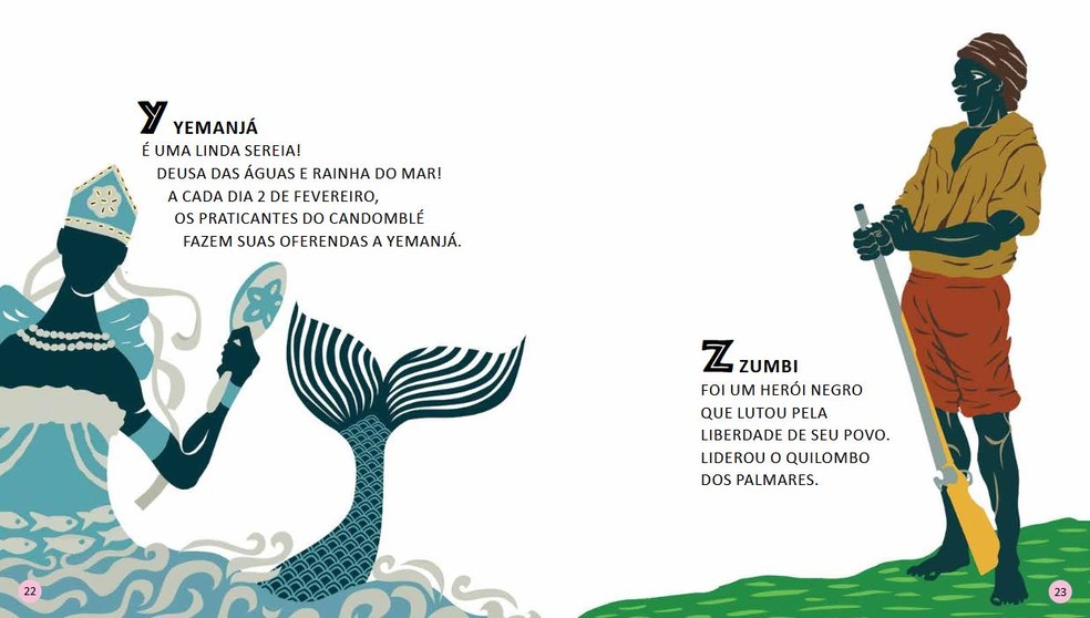 Trecho do livro "Alfrabeto", da coleção PAIC Prosa e Poesia — Foto: Reprodução