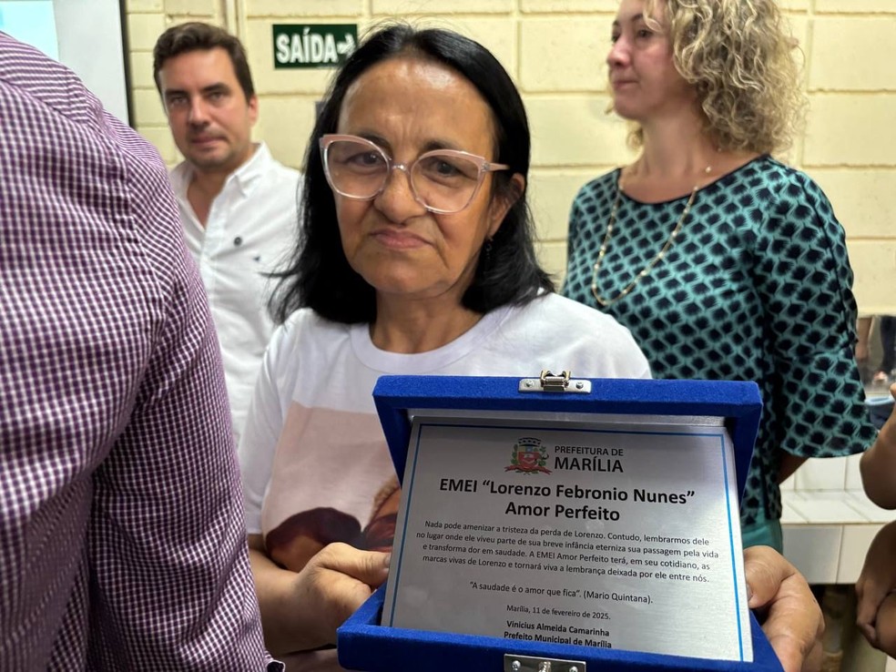 Escola de educação infantil homenageia menino morto a pedradas em Marília (SP) — Foto: Prefeitura de Marília/reprodução