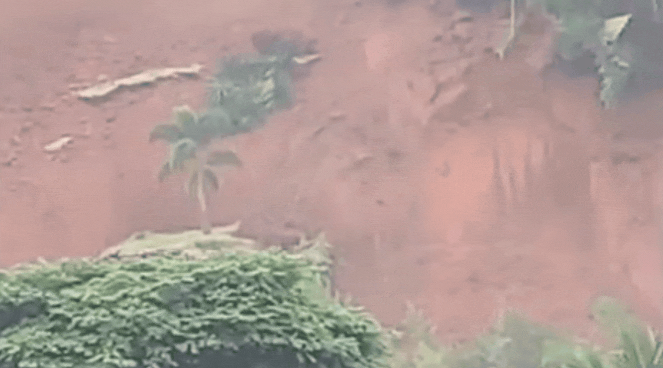 VÍDEOS flagram deslizamentos em Juiz de Fora; casas são atingidas