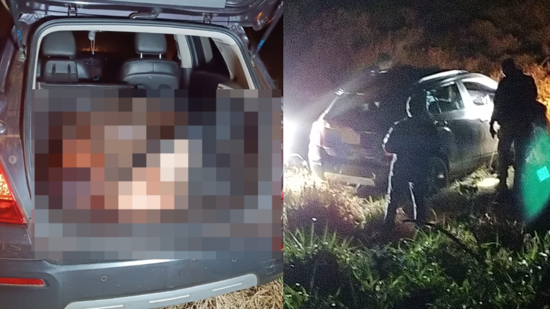 PRF é acionada para acidente e acha corpo de homem escondido em porta-malas de carro na BR-463