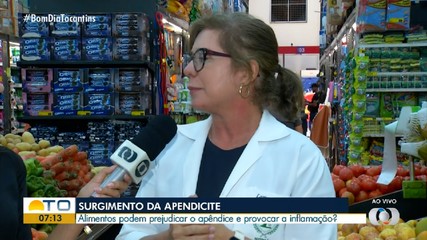 Especialista fala sobre alimentos que podem contribuir no surgimento da apendicite