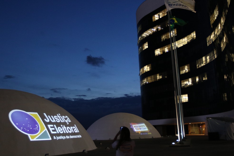 Fachada do prédio do Tribunal Superior Eleitoral (TSE) em Brasília. — Foto: Fabio Rodrigues Pozzebom/Agência Brasil