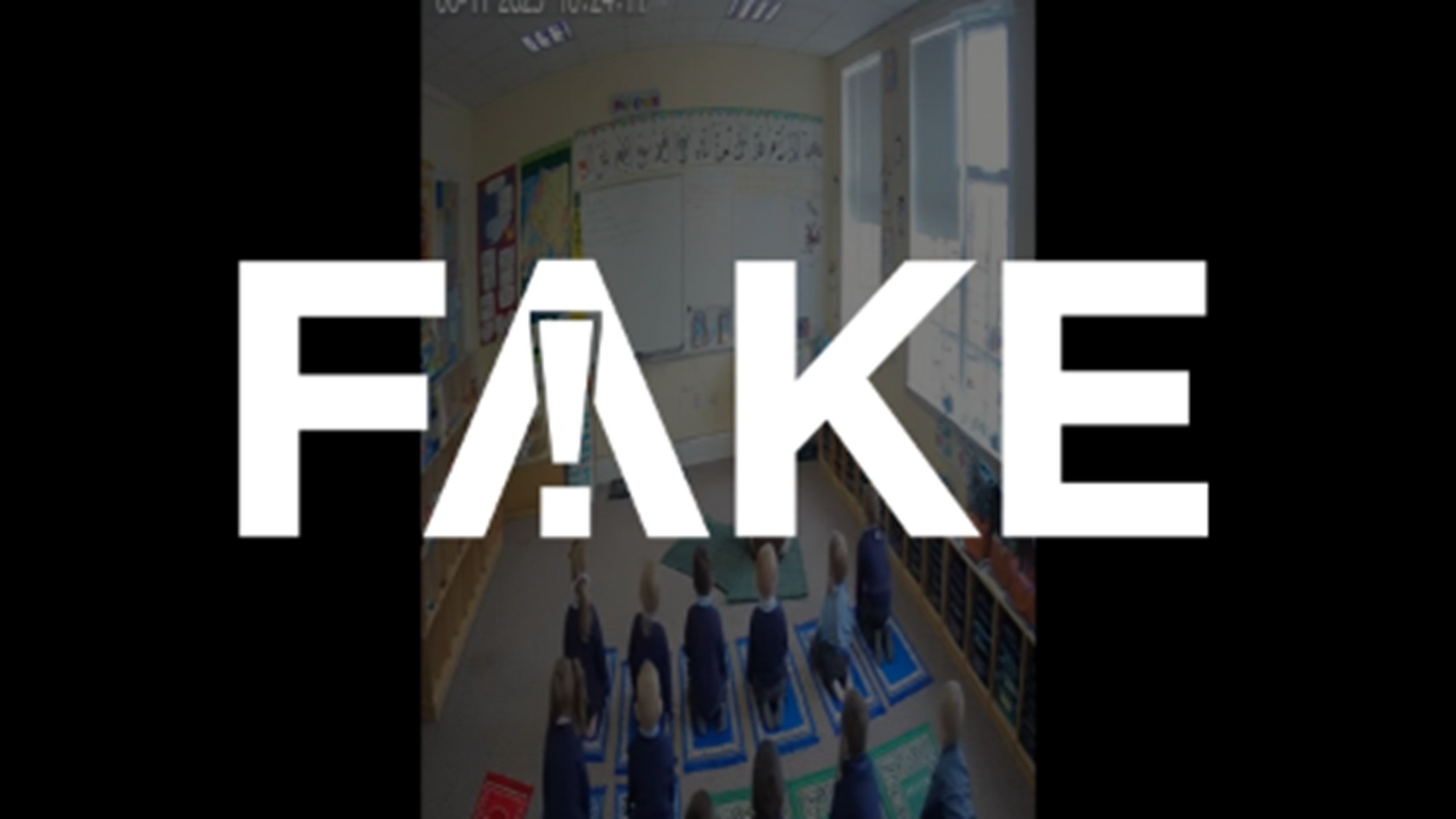 É #FAKE que vídeo mostre professora muçulmana ensinando oração islâmica a crianças britânicas; trata-se de IA