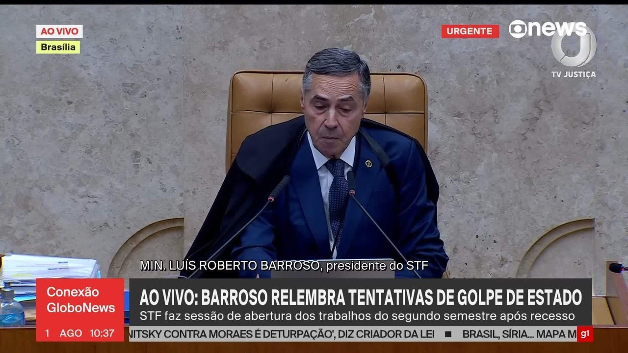 Gilmar Mendes discursa na abertura do semestre Judiciário