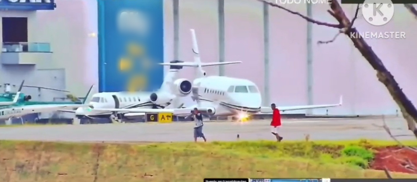 Homens são flagrados em pista do aeroporto de Sorocaba; vídeo