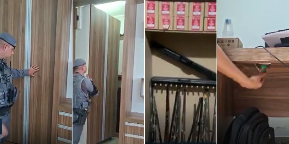 Bunker secreto com chave digital: polícia apreende 183 armas em loja de Americana