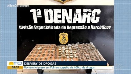Homem é preso suspeito de praticar ‘delivery’ de drogas em Palmas