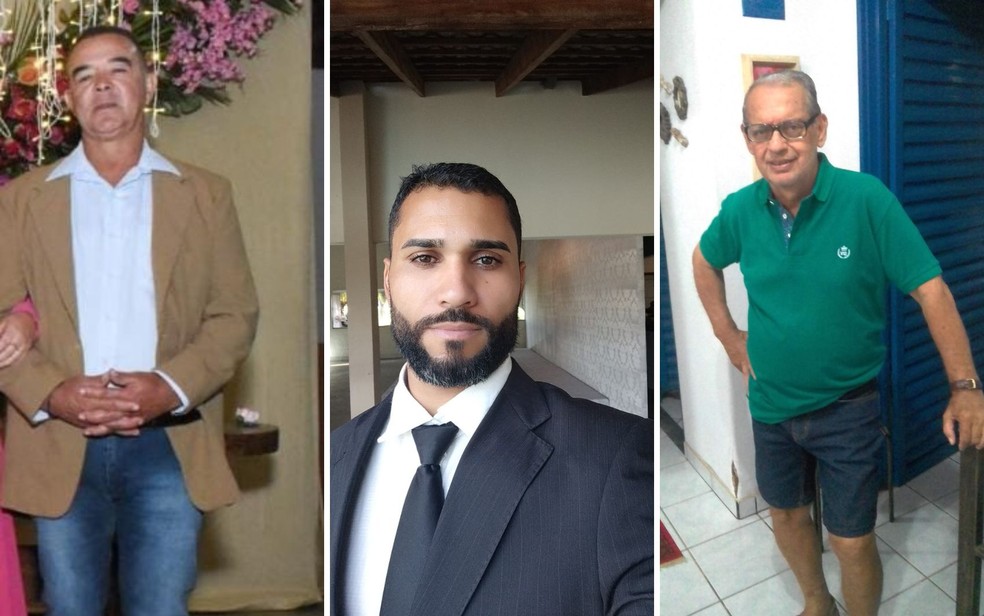 Joaquim Aparecido Rosa, Alexandro Silva e Osvaldo Aguiar, moradores de Anhanguera, no sudoeste de Goiás — Foto: Reprodução/Redes Sociais