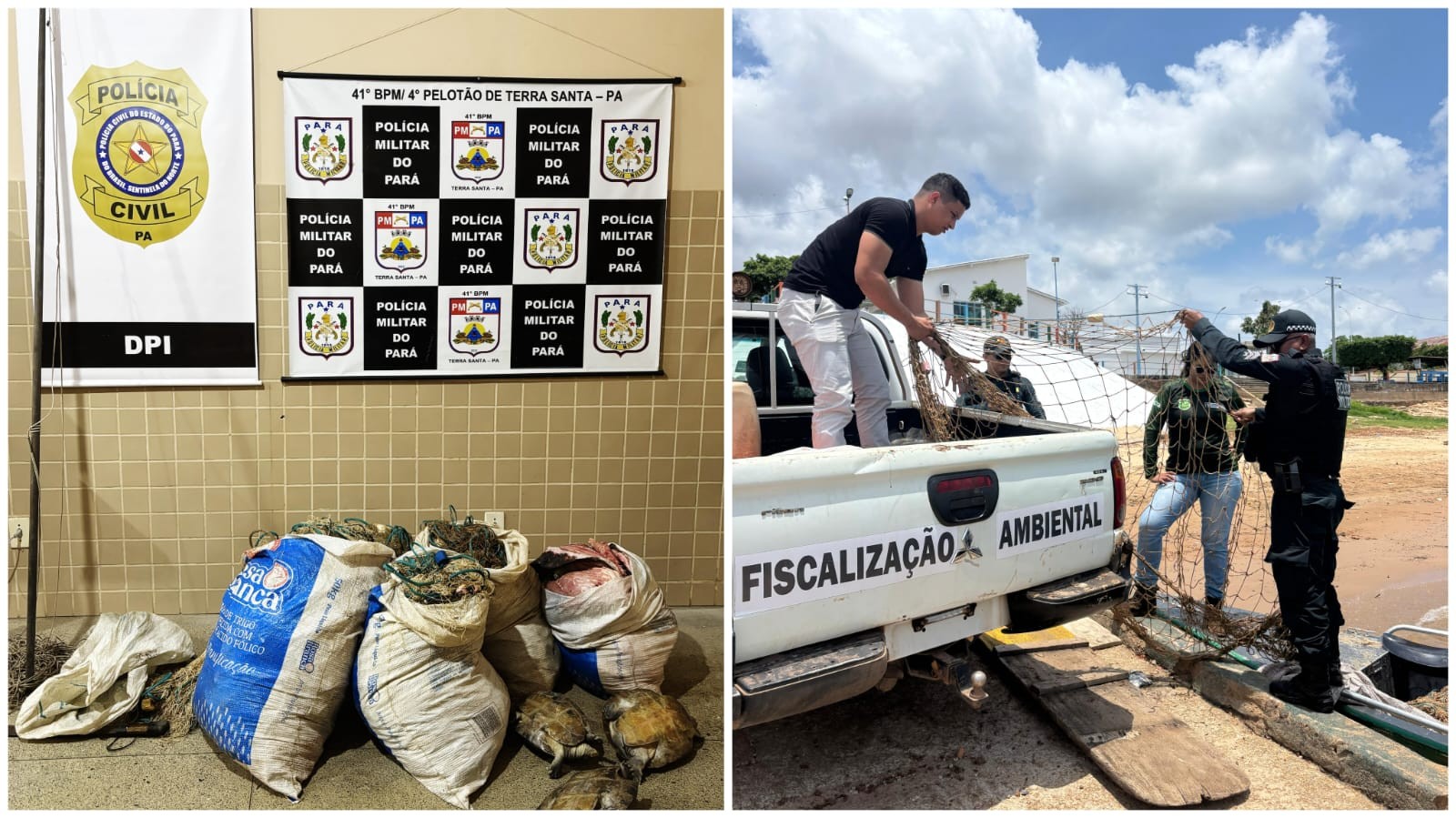Em Terra Santa, dois homens são presos em flagrante por suspeita de crime ambiental 