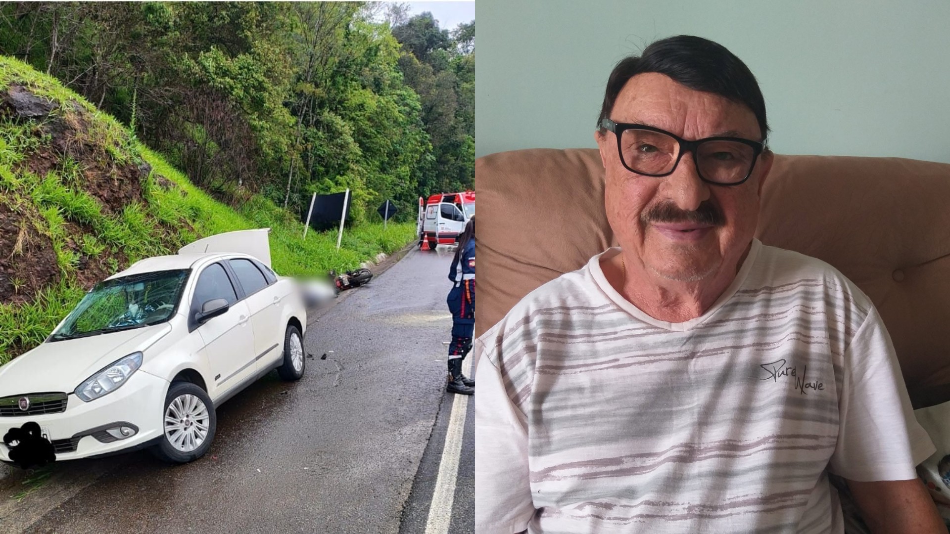Médico gaúcho e motociclista morrem após batida entre carro e moto no Oeste de SC
