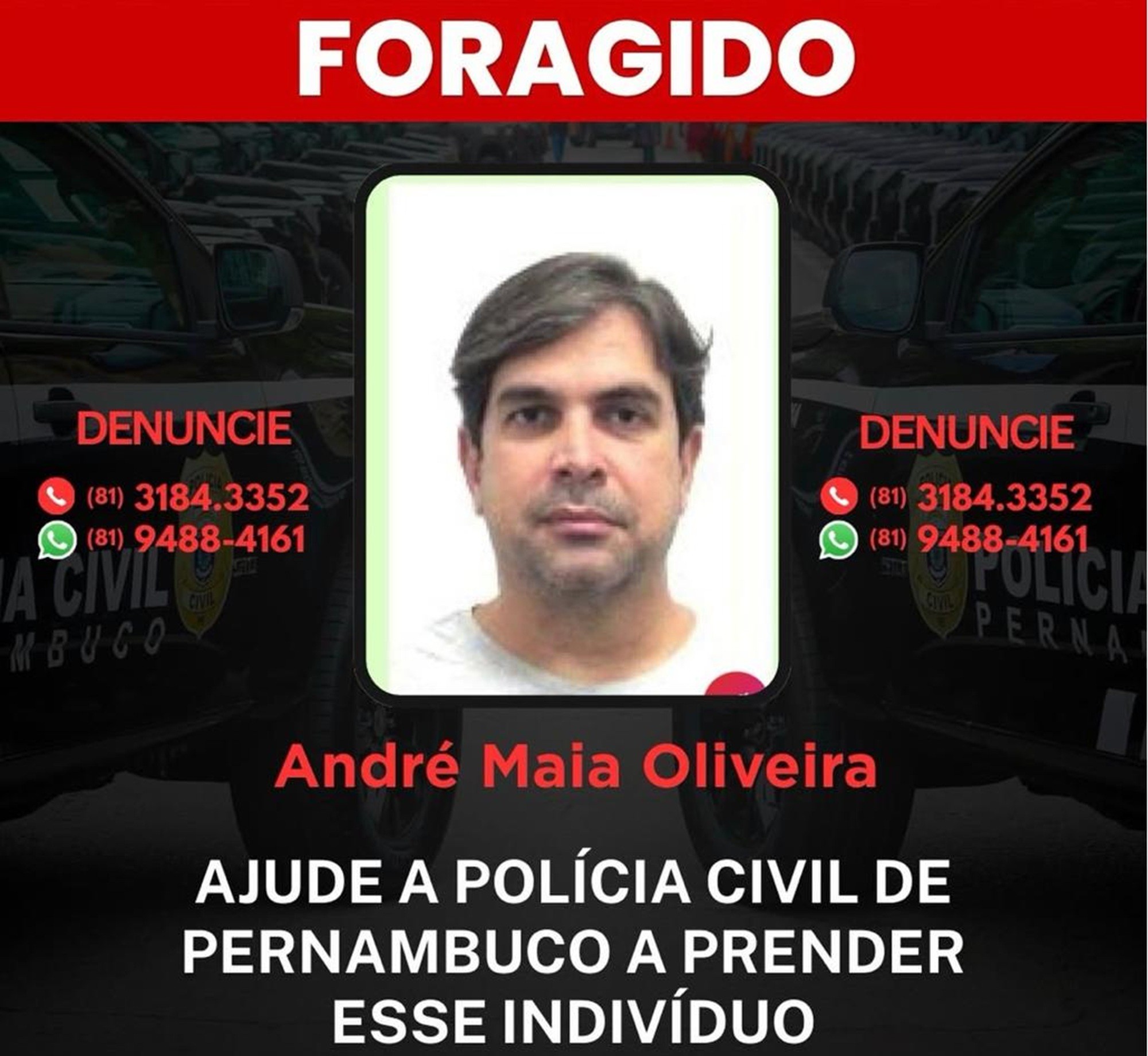 Foragido, homem que atirou 20 vezes na porta da casa da ex faz ameaça de morte por telefone: 'Eu já falei com gente para resolver'; ÁUDIO