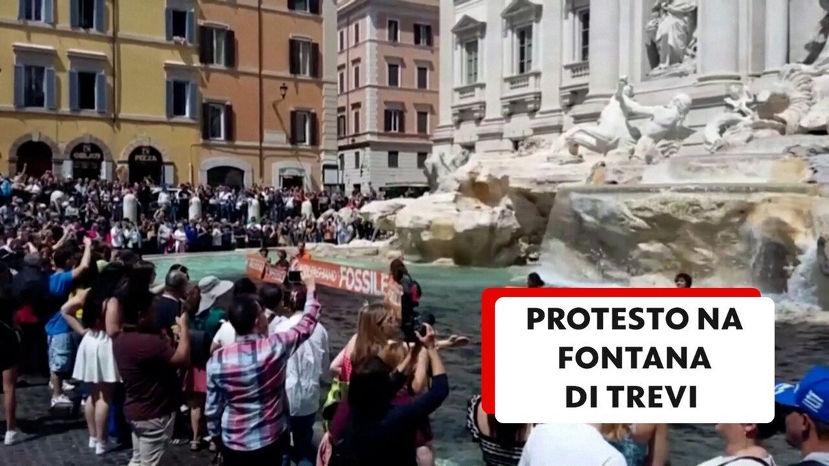 La Fontana di Trevi de Roma se convierte en puntos negros contra el cambio climático |  mundo