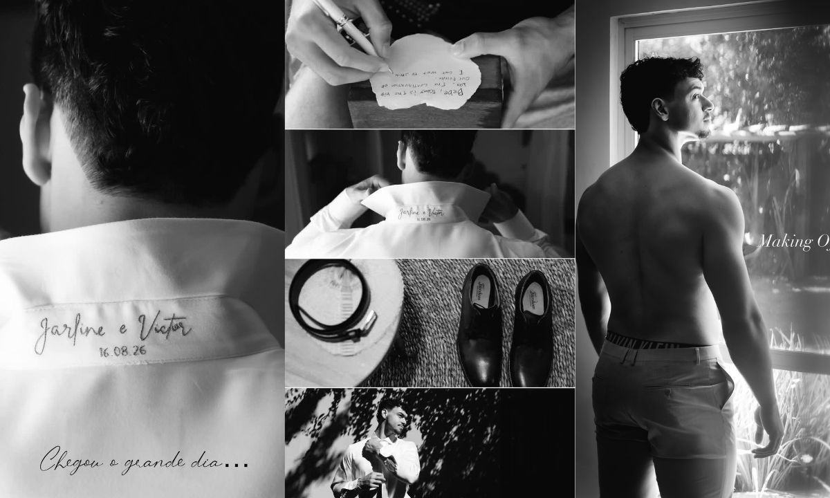 Filho de Carla Perez e Xanddy abre álbum de fotos da preparação para cerimônia de casamento na Bahia: 'Grande dia'