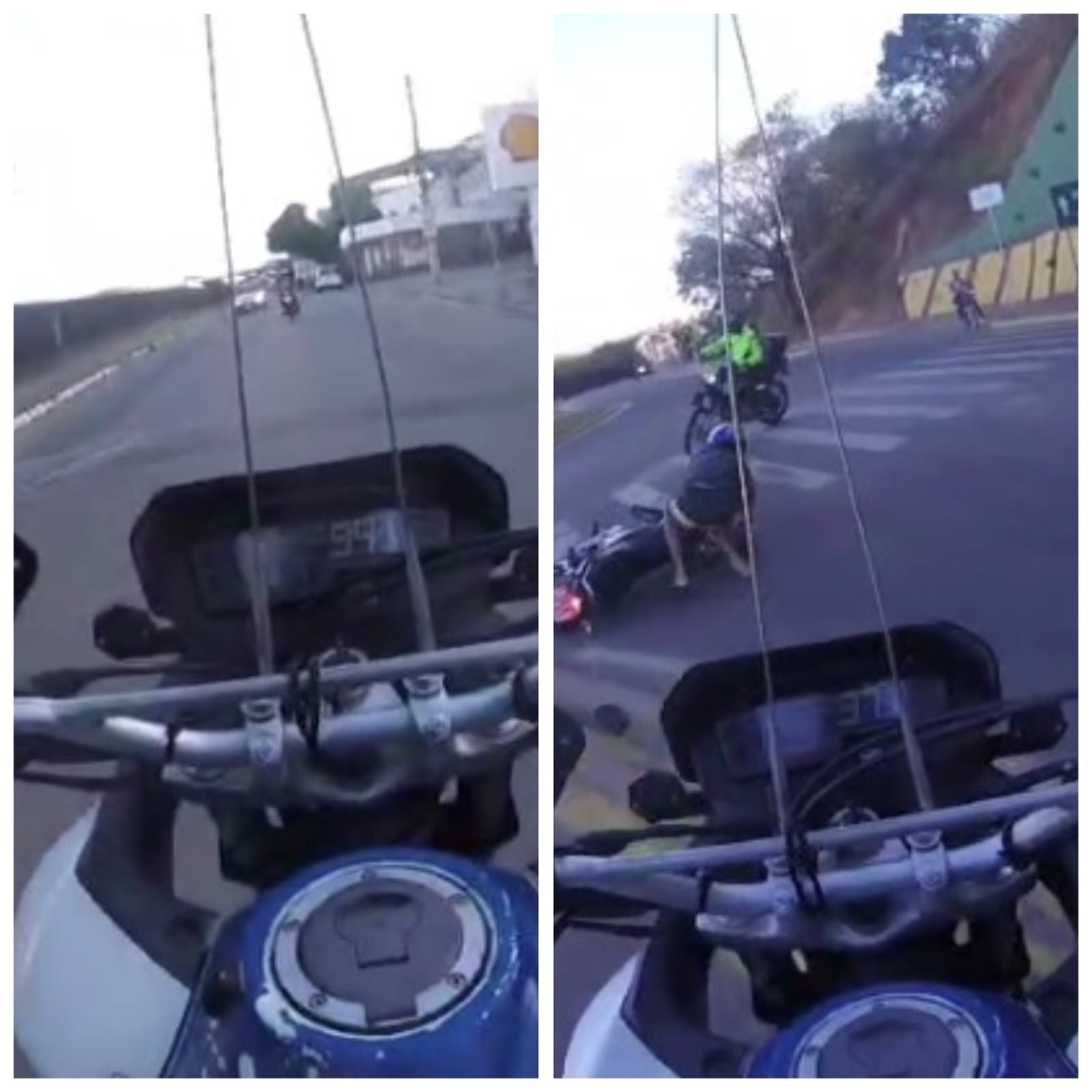 Motociclista foge de blitz, joga veículo contra militares e é detido após sofrer acidente, em Governador Valadares