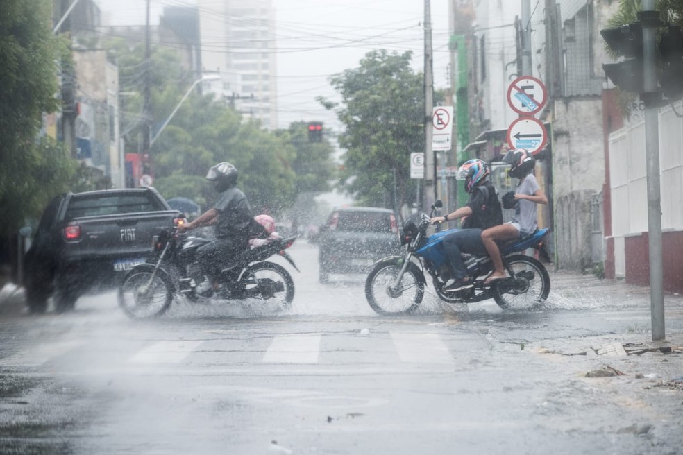 Ceará deve continuar recebendo chuvas intensas com ventos de até 100 km/h — Foto: Fabiane de Paula/SVM