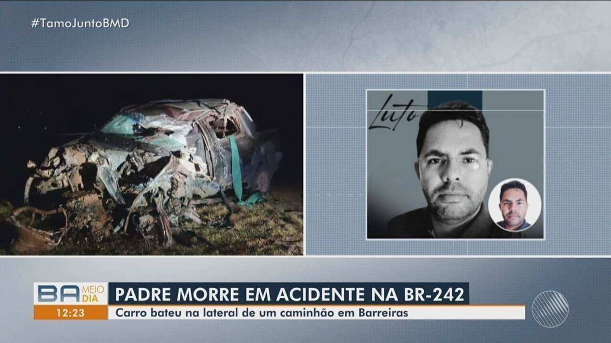 Padre Morre Após Batida Entre Carro E Caminhão Em Rodovia Do Oeste Da