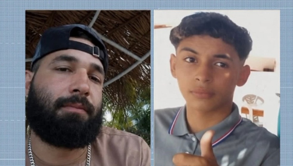 Corpos de pai e filho são encontrados às margens do Rio São Francisco, no Sertão de Alagoas — Foto: Reprodução/TV Asa Branca Alagoas