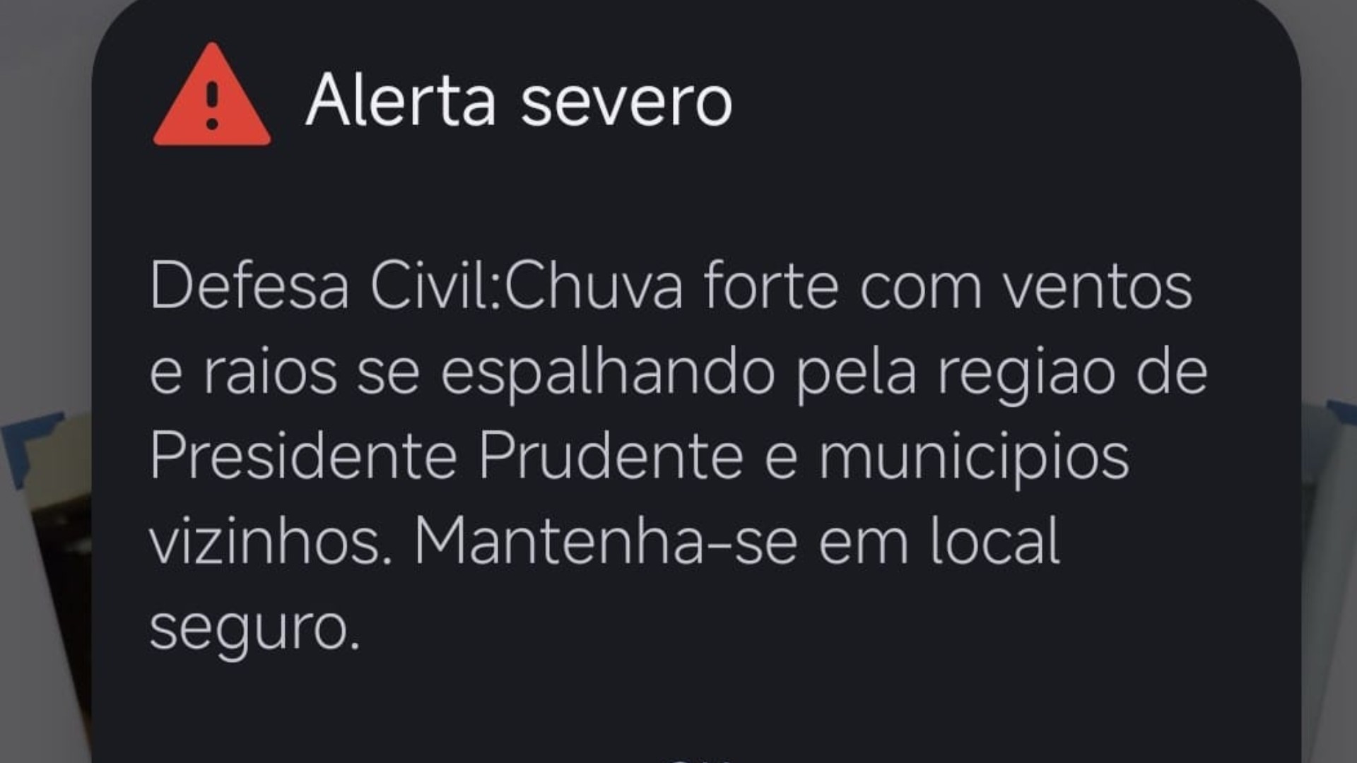 Chuva em Presidente Prudente ultrapassa volume esperado para todo o mês e Defesa Civil emite alerta severo