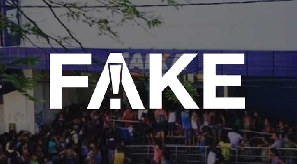 REAL⇔FAKE Huddle Up É #FAKE que foto mostre agência da Caixa lotada após sanção de