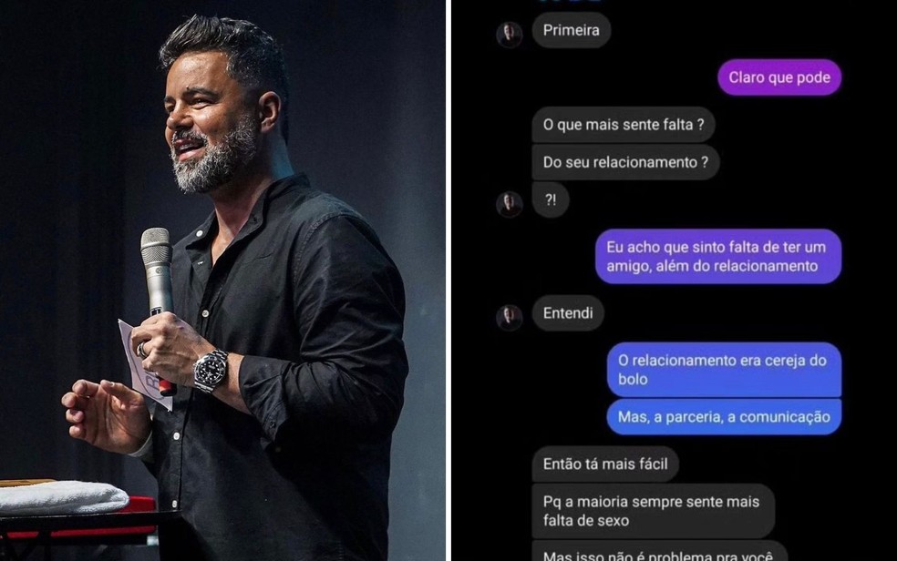 Mulher denuncia ter sido importunada sexualmente pelo pastor Davi Passamani, em Goiânia — Foto: Reprodução/Redes Sociais