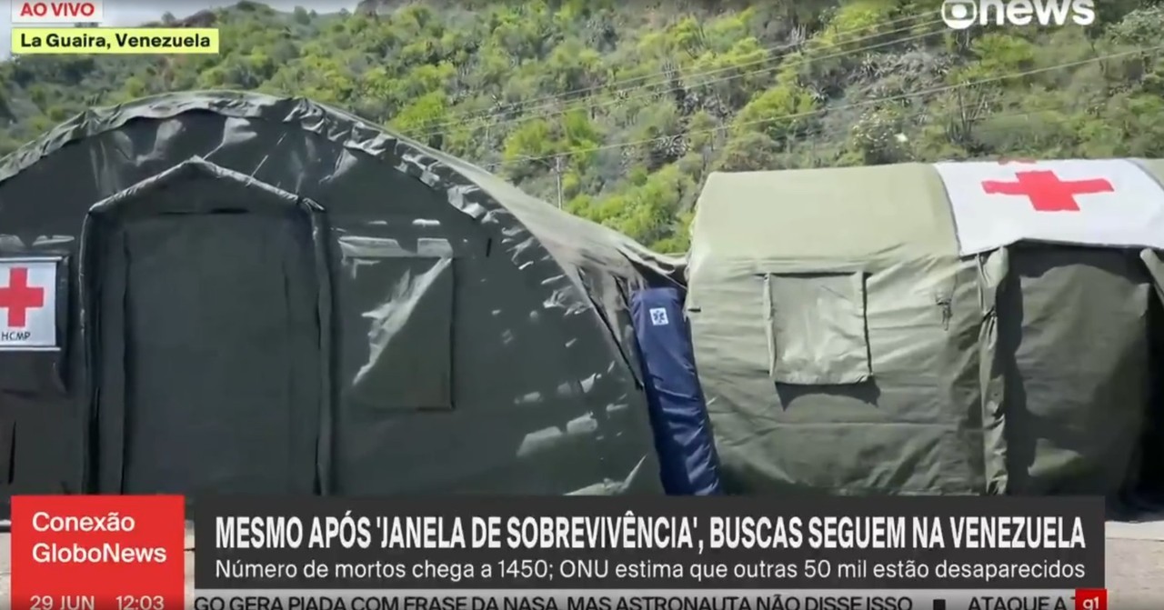 VÍDEO: Marinha do Brasil monta hospital de campanha para atender vítimas de terremotos na Venezuela