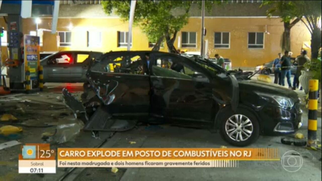Explosão em posto de combustíveis deixa duas pessoas gravemente feridas no Centro do Rio