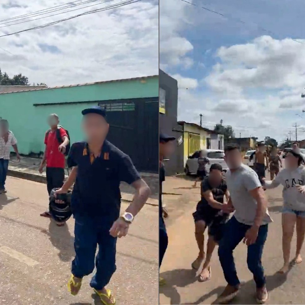 Repórter é agredido ao vivo durante cobertura de acidente em Porto Velho — Foto: Reprodução/redes sociais