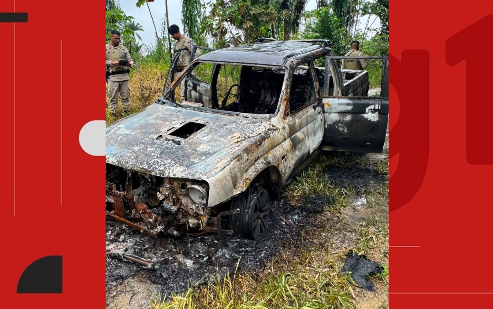 Corpos carbonizados são encontrados em carro usado por secretário e técnico agrícola desaparecidos na Bahia