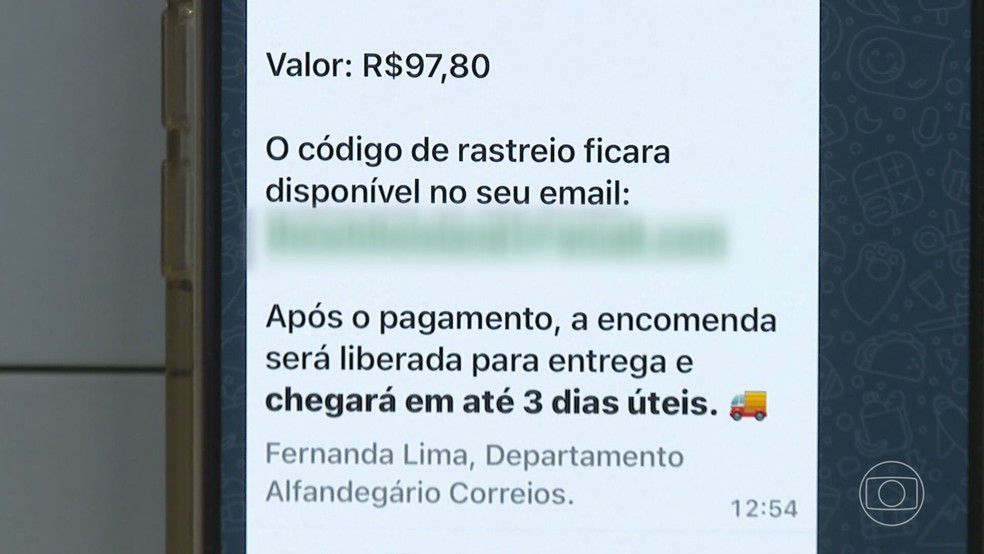 Correios emitem alerta para novo golpe que envolve compras feitas pela internet — Foto: Reprodução/TV Globo