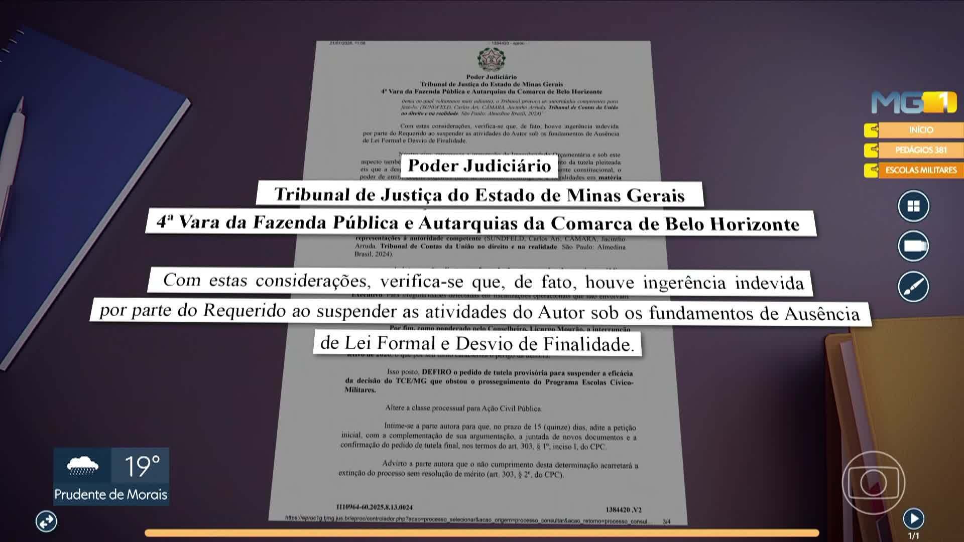 VÍDEOS: MG1, de quinta-feira, 22 de janeiro de 2026