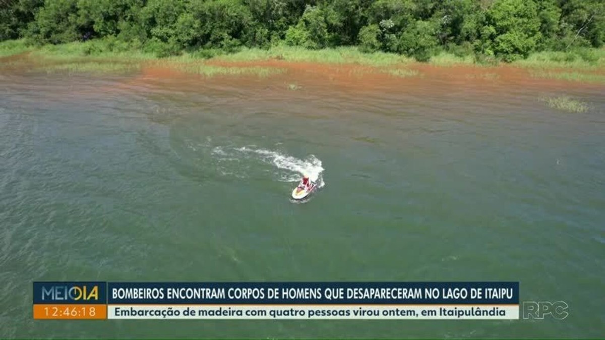 Bombeiros Encontram Corpos De Dois Homens Que Desapareceram No Lago De Itaipu Após Embarcação 