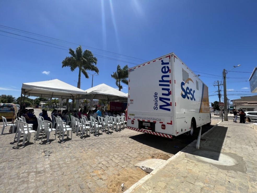 Unidade Móvel Sesc Saúde Mulher ficará em Nova Descoberta — Foto: Divulgação