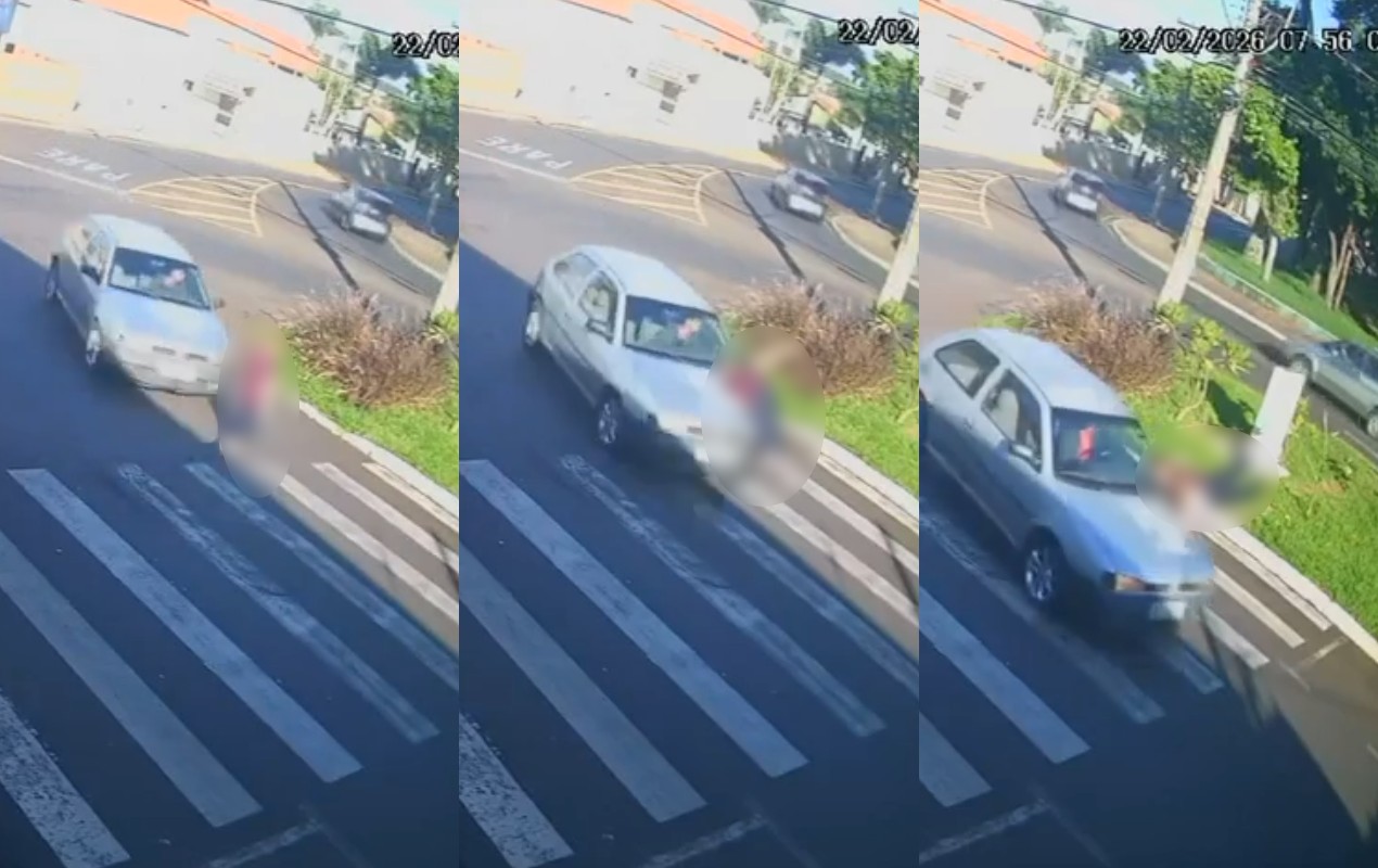 VÍDEO: idosa é atropelada na faixa de pedestres e motorista foge sem prestar socorro em Jaú 