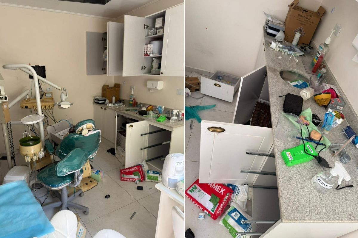 Criminosos invadem consultório e levam materiais e eletrônicos no litoral de SP 