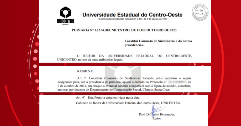 Instituição determinou sindicância para apurar o caso na segunda-feira (16) — Foto: Divulgação