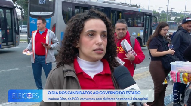 Izadora Dias, candidata ao governo de SP, defende redução da jornada de trabalho e reestatização de serviços públicos