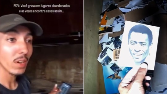Influenciador entra em mansão milionária de Pelé e mostra cenário de abandono e depredação; VÍDEO
