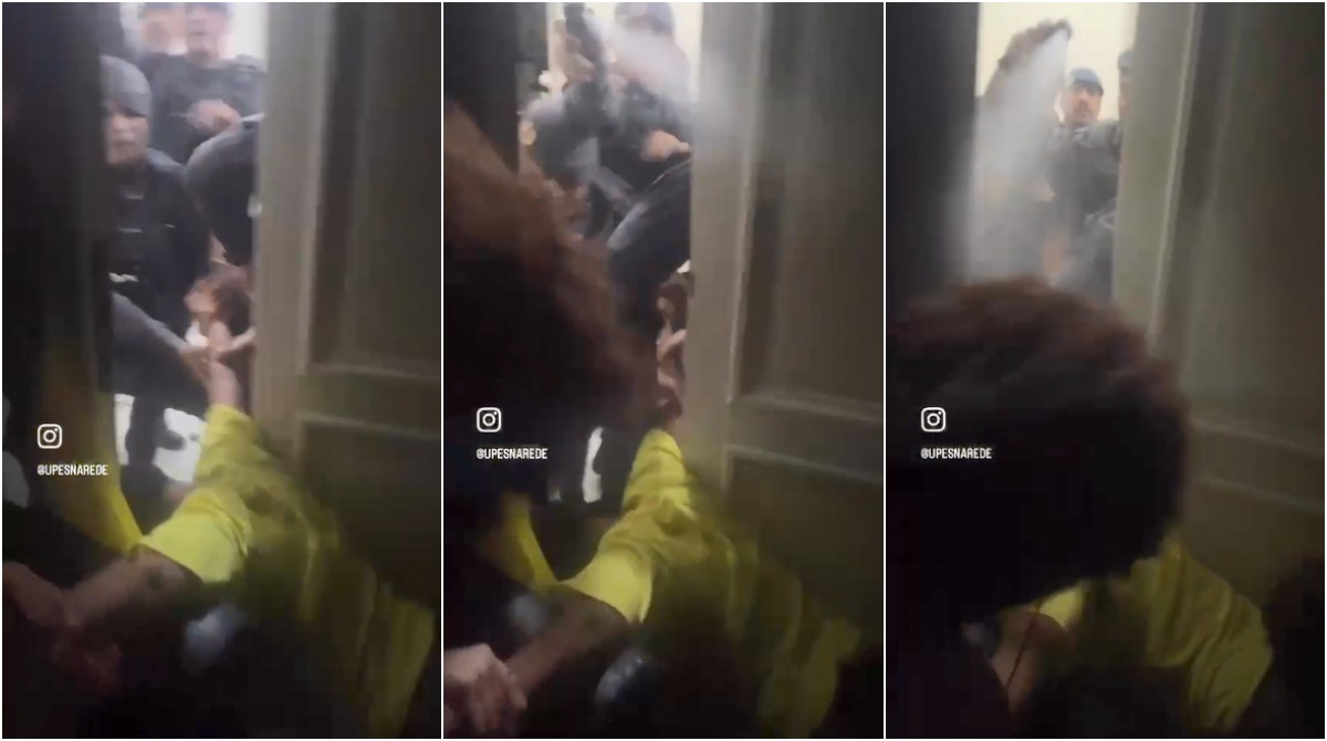 Polícia usa spray de pimenta para retirar estudantes de prédio da Secretaria da Educação de SP