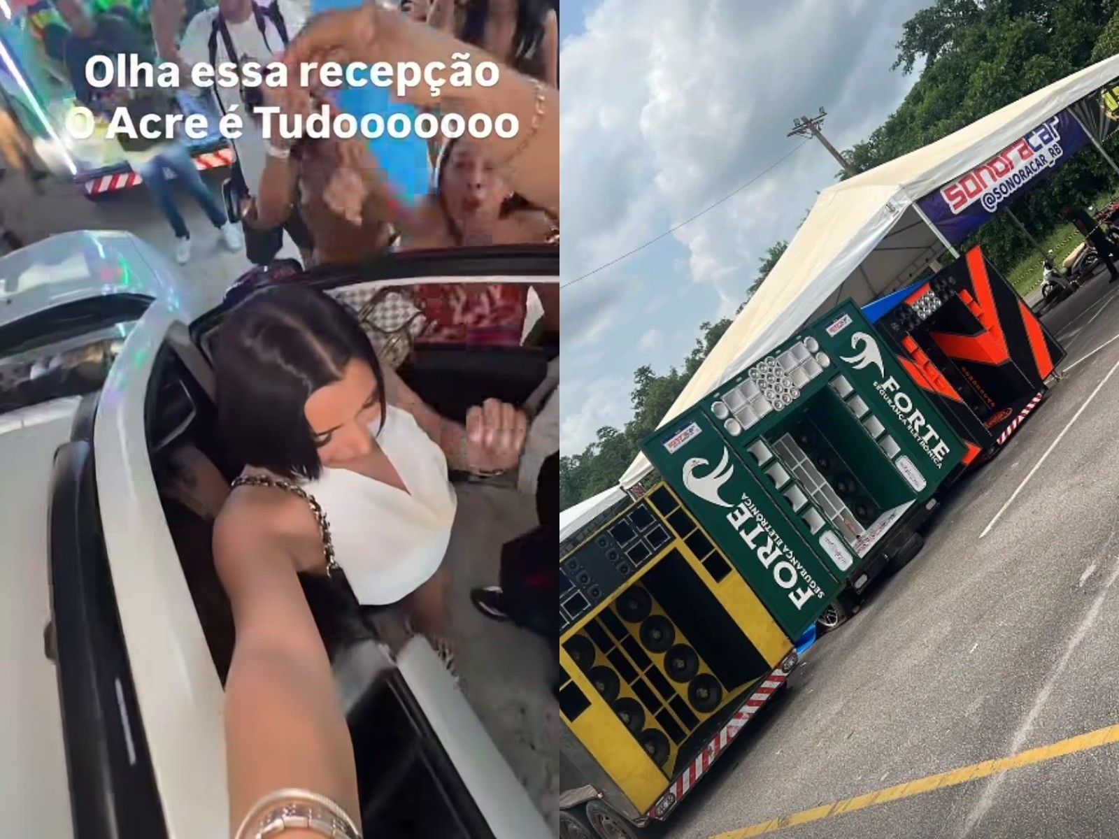 Meca Brasil: evento reúne fãs de carros rebaixados, som automotivo e recebe influenciadora Pedroca no AC
