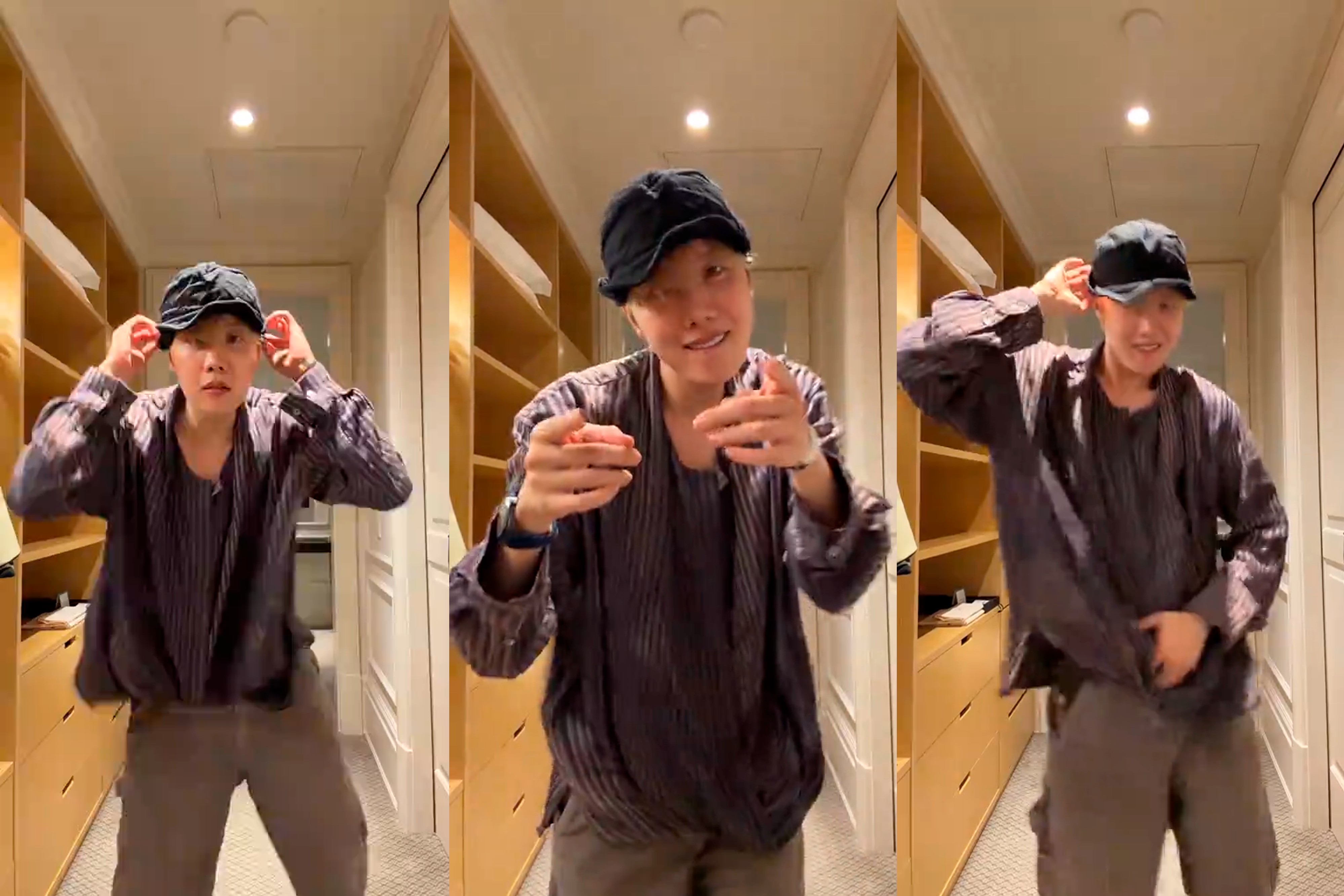 J-Hope, do BTS, dança ao som do funk 'Quero Ver na Hora H' e diz: 'Se você quiser, Brasil'